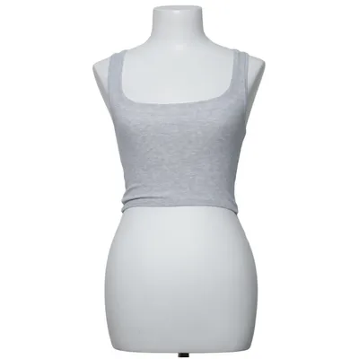 Crop top (Grijs) van Skims Katoen, Elastaan