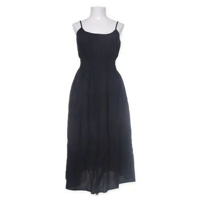 Maxi jurk (Zwart) van Uniqlo Katoen, Linnen, Polyester, Viscose