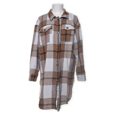 Skjortklänning (Brun, Svart, Vit) Polyester