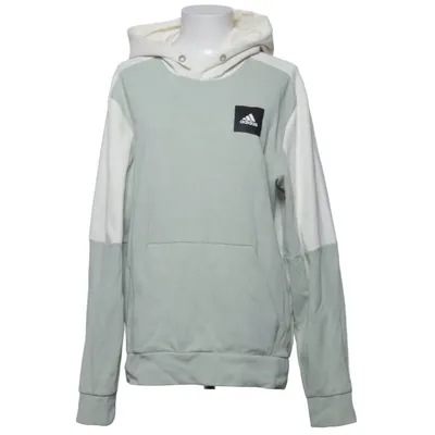 Huvtröja (Grön, Vit) från Adidas Bomull, Elastan, Återvunnen polyester