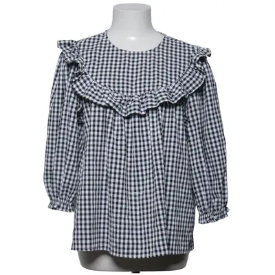Blouse (Black, White) from New Look Elastane, Polyester