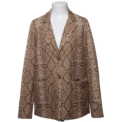 Blazer (Brown, Beige) from Anna Nooshin x NA-KD Elastane, Polyester