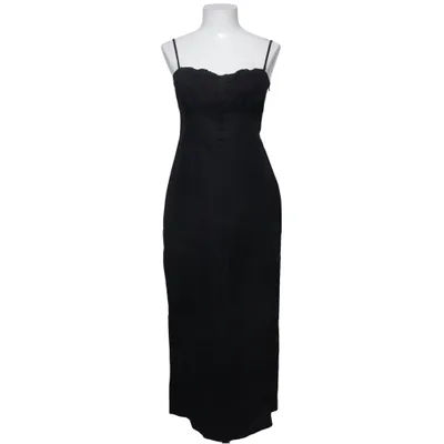 Robe longue (Noir) de Sinsay Coton, Lin, Polyester, Viscose