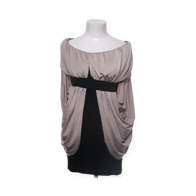 Jurk (Zwart, Beige) van Rare London Elastaan, Polyester, Viscose