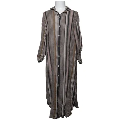 Robe chemise (Marron, Gris, Blanc) de Drys Viscose