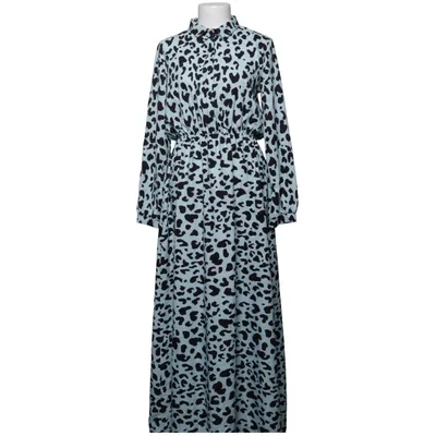 Robe chemise (Bleu, Noir) de Mira & Co Élasthane, Polyester