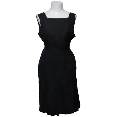 Robe (Noir) de Ana Alcazar Coton, Polyester, Soie