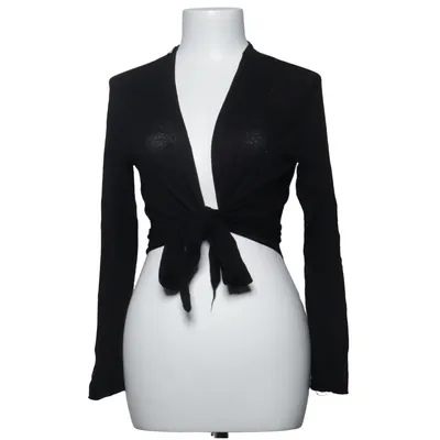 Wrap cardigan (Black) Elastane, Viscose