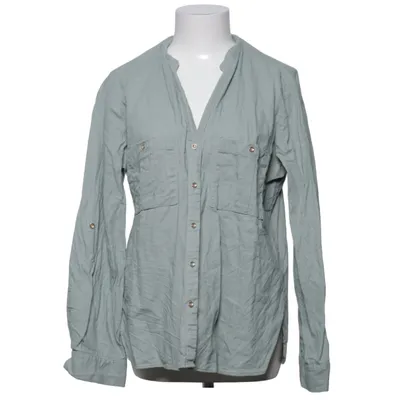 Blouse (Groen) van Zara Linnen, Viscose