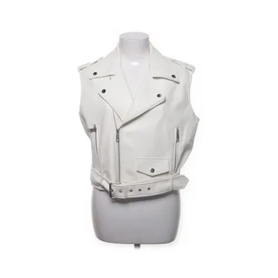Bikerväst (Vit) från Missguided Polyester, Polyuretan