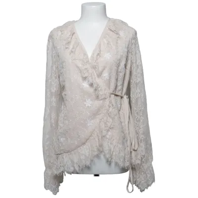 Wikkelblouse (Beige) van Buch Copenhagen Katoen, Polyester