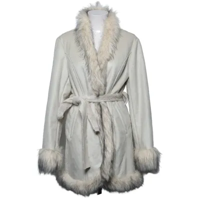 Veste en peau de mouton retournée (Beige) de JSFN Acrylique, Polyester