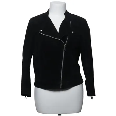 Veste de motard (Noir) de Frk. Polyester, Daim