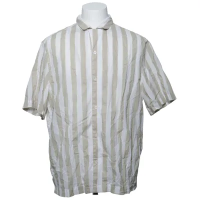 Korte mouwen shirt (Beige, Wit) van H&M Katoen