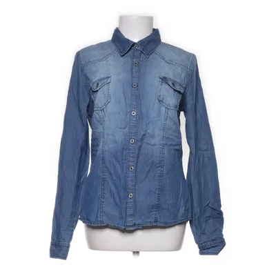 Denim blouse (Blauw) van Colours Of The World Katoen