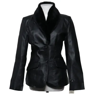 Läderkavaj (Svart) från Saki Skinn, Pälsimitation