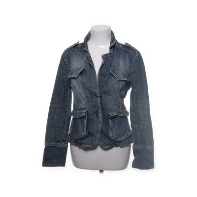 Spijkerjas (Blauw) van Zara Woman Katoen, Elastaan