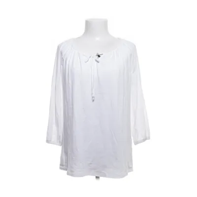 Strikblouse (Wit) van Lands' End Katoen, Modal, Viscose, Elastaan