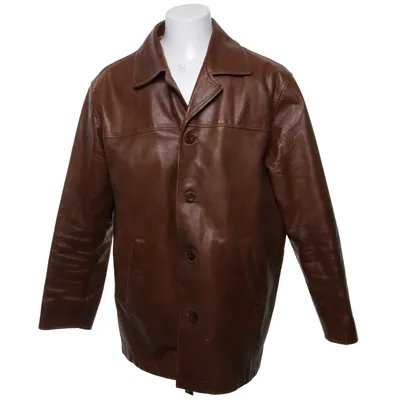 Läderjacka (Brun) från Saki Skinn, Polyester