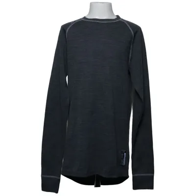 Haut thermique (Gris) de Merino Laine de mouton, Polyamide