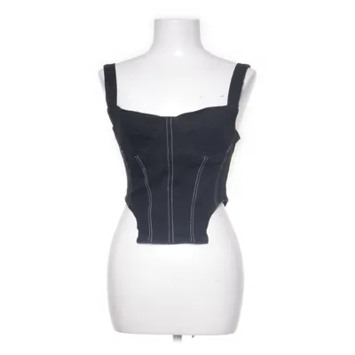 Crop top (Zwart) van Zara Katoen, Elastaan, Polyester