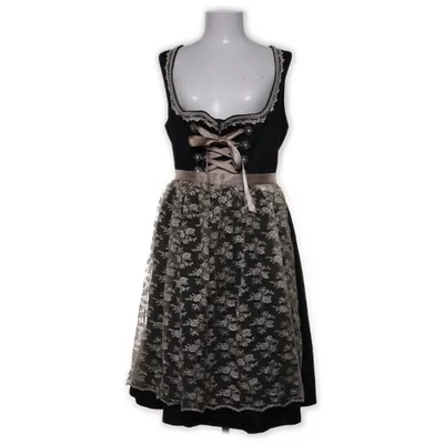 Dirndl (Svart, Beige) från Janet & Joyce Bomull, Polyester, Viskos