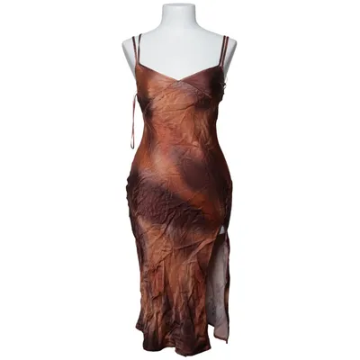 Maxikleid (Braun) von Bershka Viskose