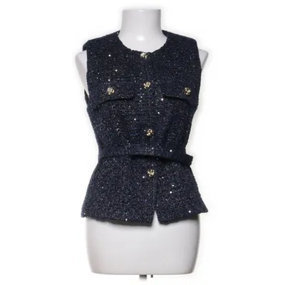 Väst (Blå, Guldfärgad) från Zara Polyester