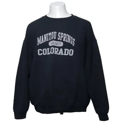 Collegetröja (Svart) från Gildan Bomull, Polyester
