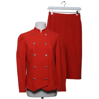 Skirt suit (Red) from Frankenwälder Polyester, Wool