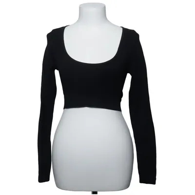 Crop top (Zwart) van Hiit Elastaan, Polyamide