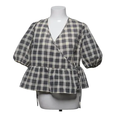 Wrap blouse (Beige, Black) from Carin Wester Polyamide, Polyester