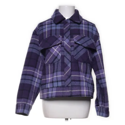 Frakke (Lilla, Blå, Hvid) fra Monki Polyester, Uld