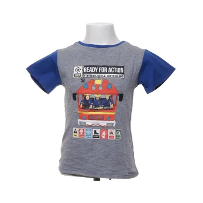 T-shirt (Blå, Gul, Röd) från Fireman Sam Bomull, Viskos