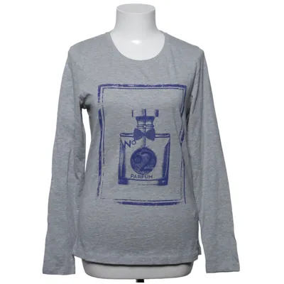 Langarmshirt (Grau, Blau) von Tom Tailor Baumwolle, Viskose