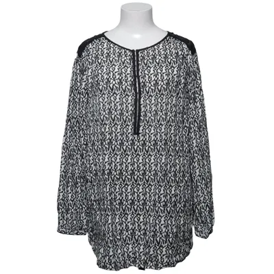 Blouse (Black, White) from Oui Polyester, Viscose