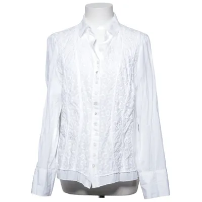 Blouse (Wit) van Just White Katoen, Elastaan