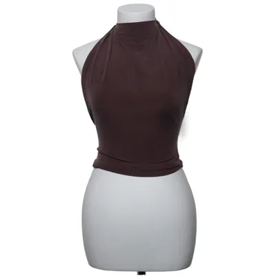 Neckholder Top (Lila) von Peachy Den Cupro, Elasthan