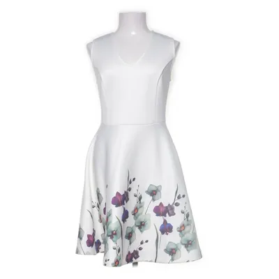 Klänning (Vit, Flerfärgad) från Bodyflirt Boutique Elastan, Polyester