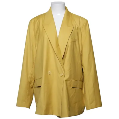 Blazer (Geel) van H&M Polyester, Viscose