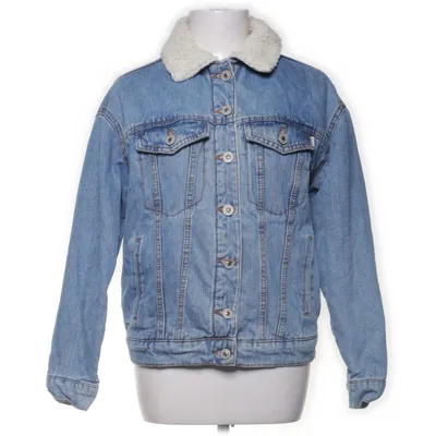 Gevoerde spijkerjas (Blauw, Beige) van Bershka Denim Collection Katoen, Polyester