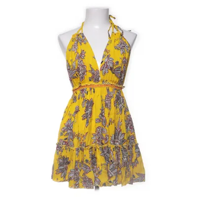 Halterneckklänning (Gul, Flerfärgad) från Boohoo Bomull, Viskos