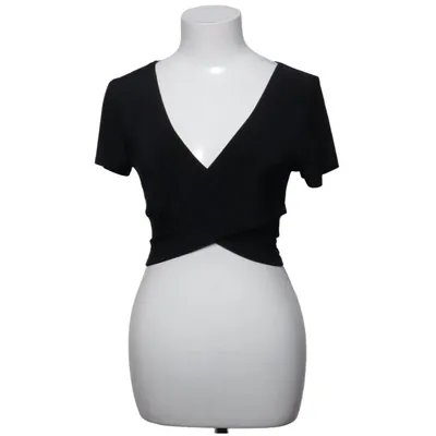 Wikkeltop (Zwart) van Rare London Elastaan, Polyester
