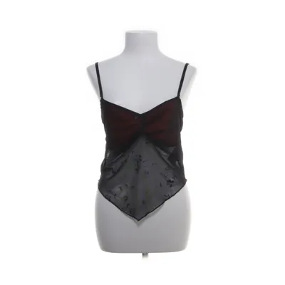 Crop top (Zwart, Rood) van Urban Outfitters Elastaan, Nylon, Polyester