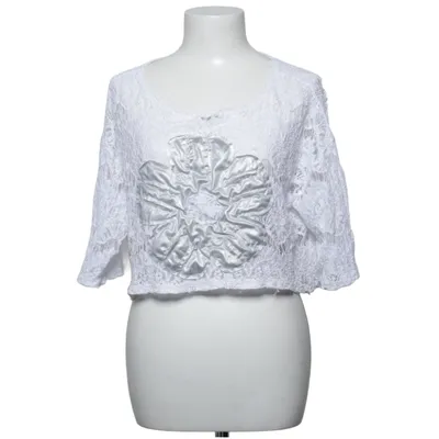 Bolero (Weiß, Silber) von She's Crazy Elasthan, Polyester, Viskose