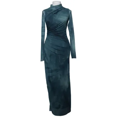 Maxikjole (Blå) fra Zara Elastan, Polyester