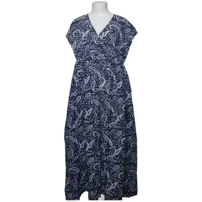Maxi jurk (Blauw, Wit) van Chamois Katoen