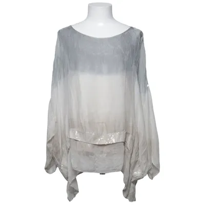 Top (Grijs) van Repeat Elastaan, Zijde, Viscose
