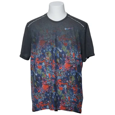 T-shirt (Grå, Flerfarvet) fra Nike Running Bomuld, Polyester