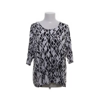 Topp (Vit, Svart) från Hopsack Polyester, Viskos